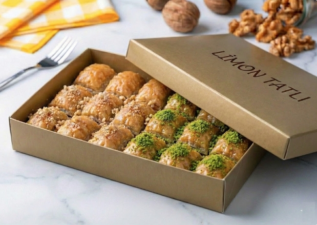1 kg Cevizli Fıstıklı Baklava Dengeli Karışım pasta