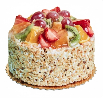 4 ile 6 kişilik karışık mevsim meyveli yaş pasta pasta