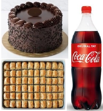 En Sevilen Tatlılar: Çikolatalı Pasta Baklava ve 1 Litre Cola pasta