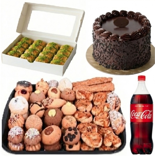 Özel Anlar İçin 4-6 Kişilik Fıstıklı Lezzet Menüsü pasta